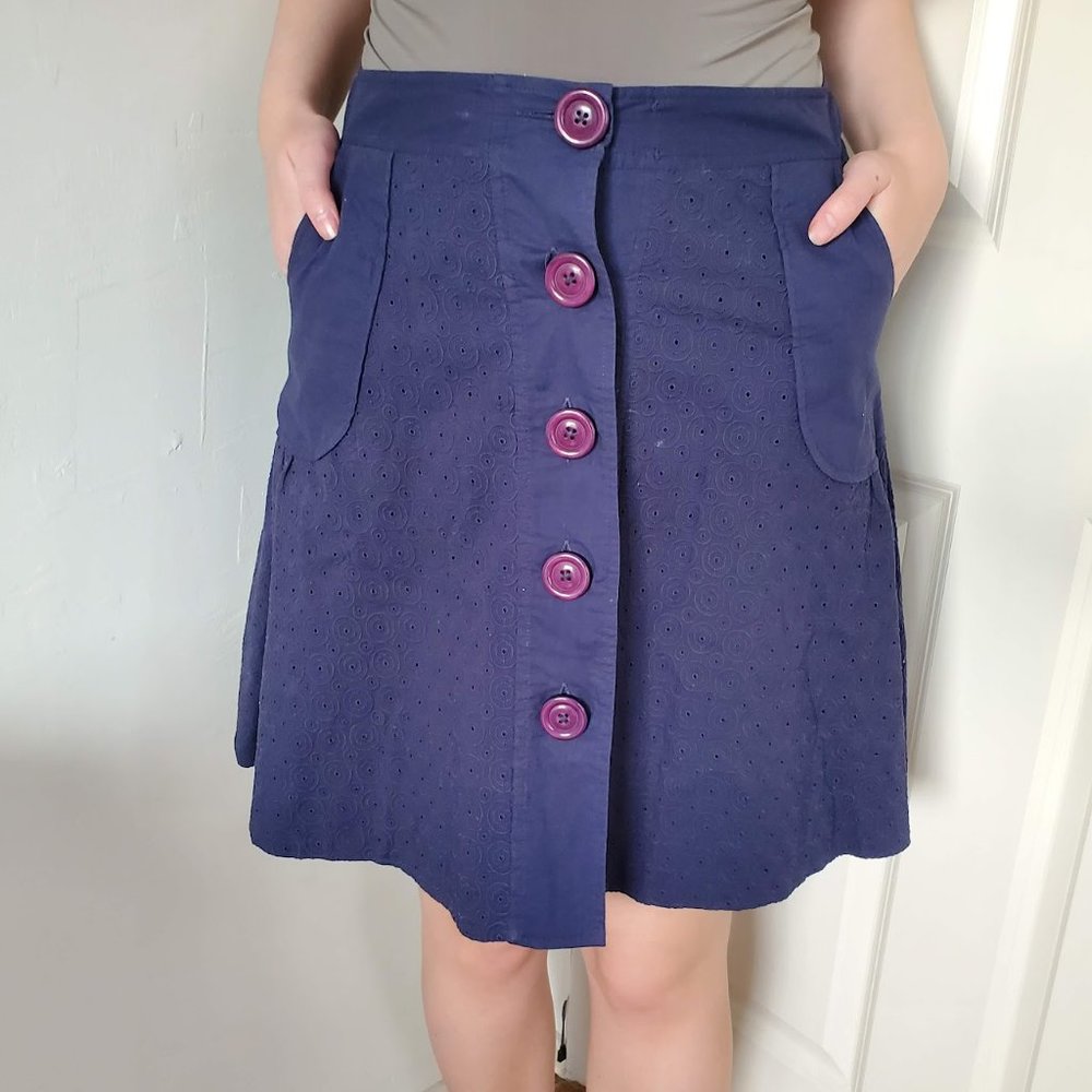 🌸Odille by Anthropologie Purple Skirt🌸 - Picture 2 of 6